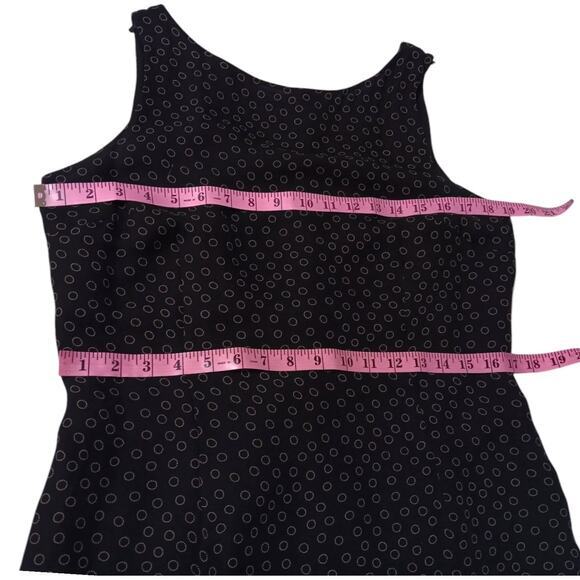 ANN TAYLOR Silk Dress 12 Flowy Black Classic Chic Special Event Office‎ Career - Picture 6 of 12